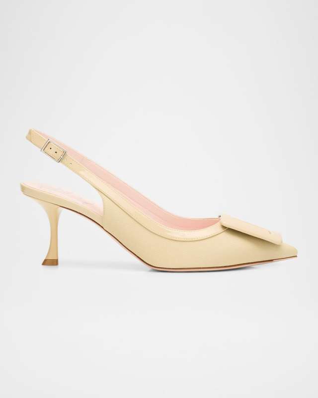 Viv in the City Grosgrain Slingback Pumps